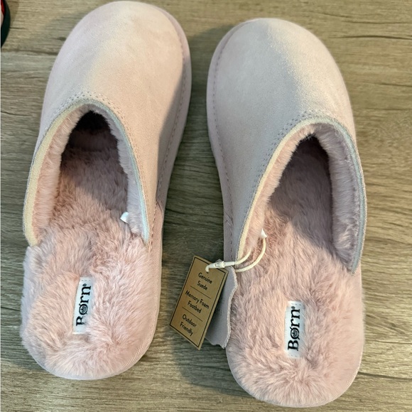 BORN Blush/Soft Pink Leather Slippers, NWT - Picture 6 of 6